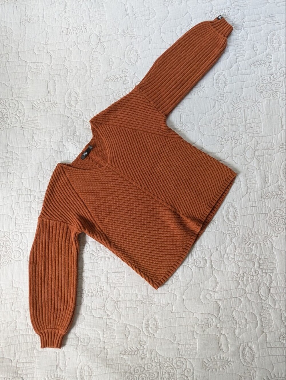 Obey Cotton Blend Ribbed V-Neck Sweater